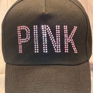Black PINK Embellished Cap